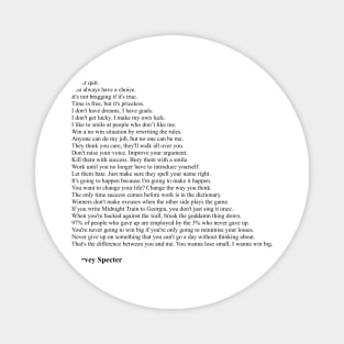 Harvey Specter Quotes Magnet